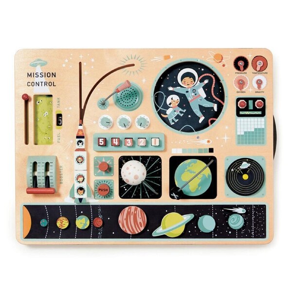 Tender Leaf Toys 43cm Space Station Wooden Toy Set Fun Play Kids/Children 3y+