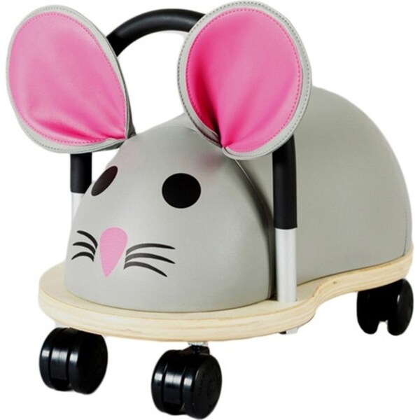 Wheely Bug 46cm Large Mouse Wooden Ride On Kids/Children Indoor Toy 3y+ Grey