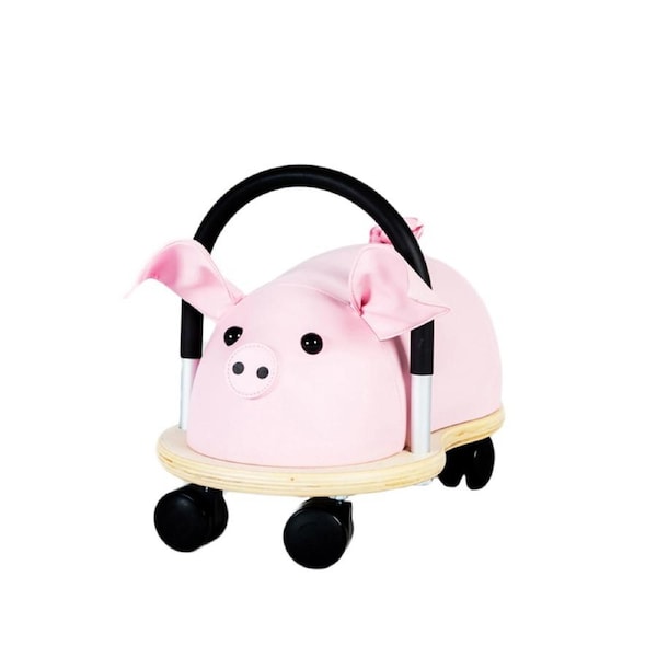 Wheely Bug 46cm Large Pig Wooden Ride On Kids/Children Indoor Play Toy 3y+ Pink
