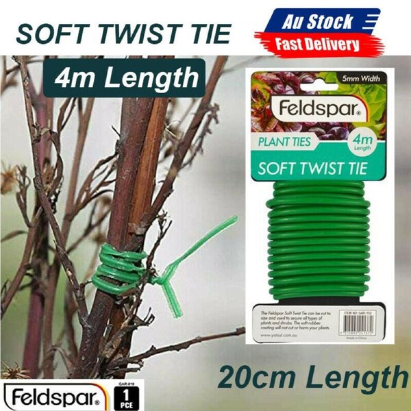 1pce Garden Soft Twist Tie-4MT- Green