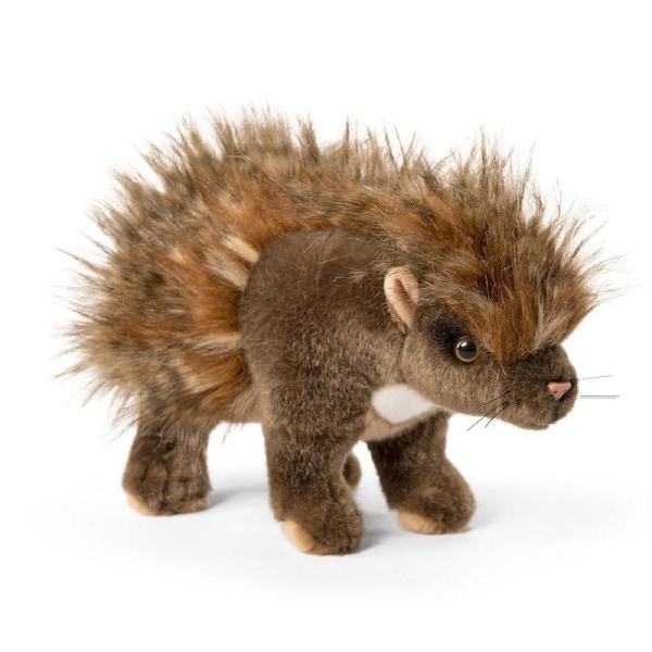 Living Nature 27cm Porcupine Stuffed Animal Plush Kids/Children Soft Toy Brown