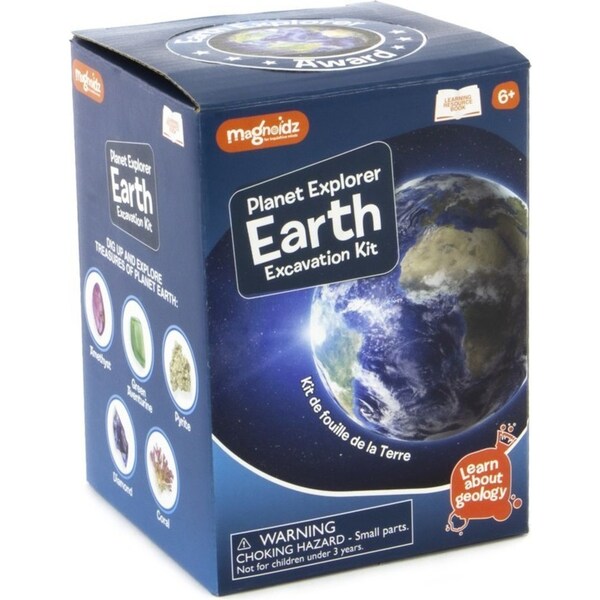 Magnoidz 13cm Planet Exploration Earth Excavation Kit Kids Educational Toy 6y+