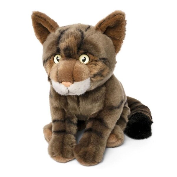 Living Nature 29cm Scottish Wildcat Stuffed Animal Plush Kids/Children Toy Brown