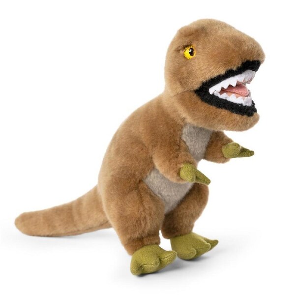 Living Nature 26cm T-Rex Stuffed Animal Plush Kids/Children Soft Play Toy Brown
