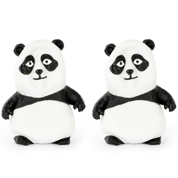 2x Pocket Money Fun 16cm Super Stretch Panda Kids/Children Sensory Play Toy 3y+