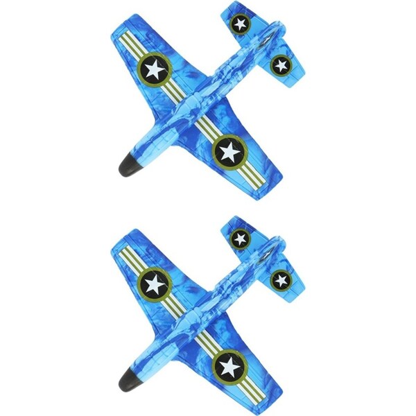 2x Pocket Money 17.5cm Fun Foam Flyers Stunt Plane Kids Outdoor Toy Assorted 3y+