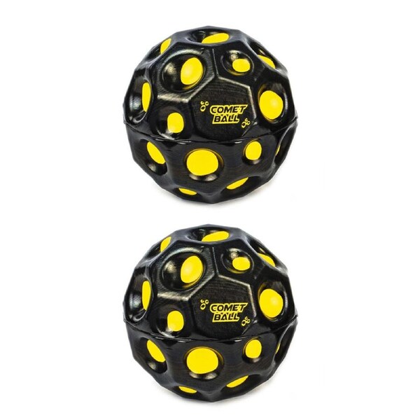 2x Pocket Money Fun 7cm Comet Ball Kids/Children Bounce Sensory Play Toy 3+ Asst