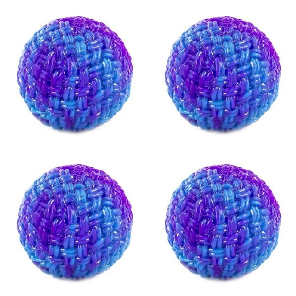 4x Pocket Money Fun 6.5cm High Bounce Wolly Ball Sensory Kids/Children Toy Asst