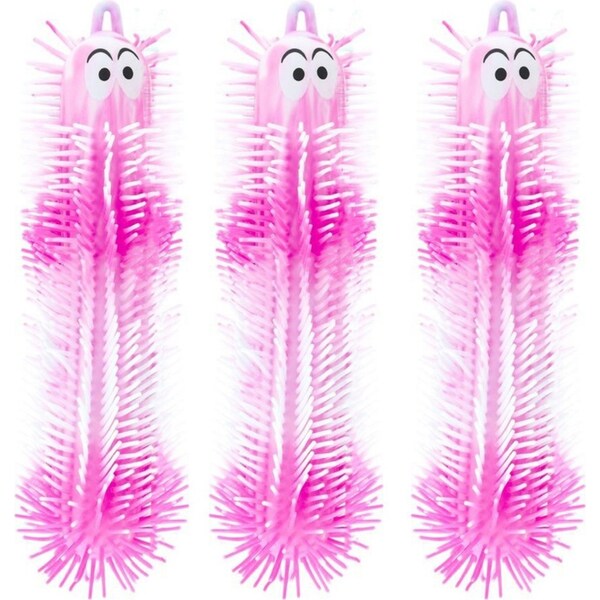 3x Pocket Money Fun 28cm Tutti Frutti Light Up Puffers Kids Sensory Toy Asst 3y+