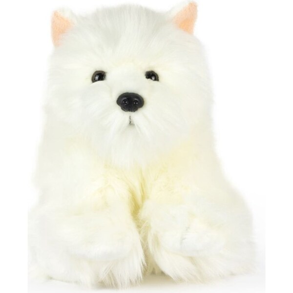 Living Nature 21cm West Highland Terrier Kids Stuffed Animal Plush Toy White 0+