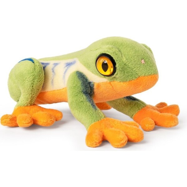 Living Nature 15cm Red Eyed Tree Frog Stuffed Animal Plush Kids Soft Toy Green