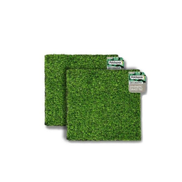 2Pce Artificial Garden GrassTile 30x30cm