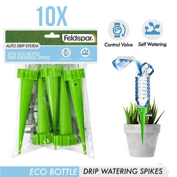 2x 5Pce Eco Bottle Drip Watering Spikes