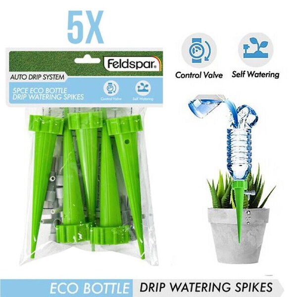 5Pce Eco Bottle Drip Watering Spikes