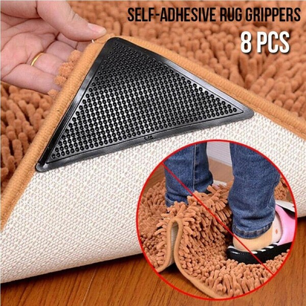 2x 4pce Self-Adhesive Rug Grippers 15x11cm