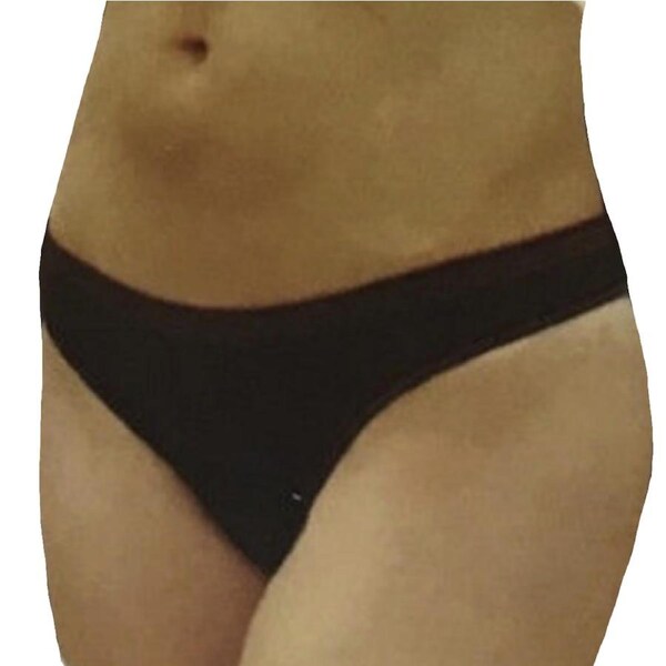 ExOfficio Womens Soytopia Seamless Undies Thong Eco Underwear Ladies Bottoms Black / L/XL