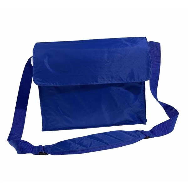 Leuts Tote Library Shoulder Bag School Book Books Carry Storage Messenger Royal Blue