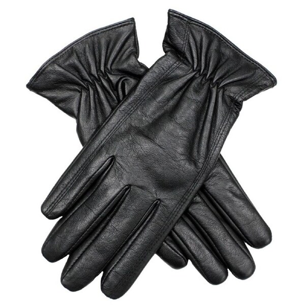 DENTS Ladies Premium Kangaroo Leather Gloves Winter Warm Womens Black / Large