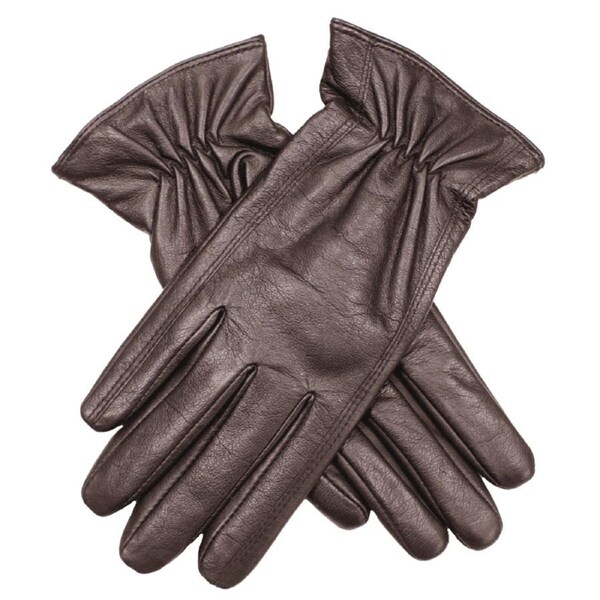 DENTS Ladies Premium Kangaroo Leather Gloves Winter Warm Womens Chocolate / X-Large