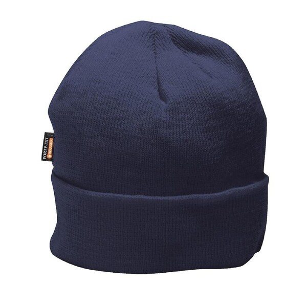 Portwest Insulatex Beanie Thermal Insulated Acrylic Hat Warm Winter Cap Knit Navy