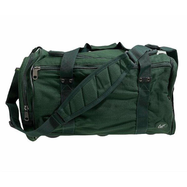 44L Travel Foldable Duffel Bag Gym Sports Luggage Travel Foldaway D-Zip Top School Bags Bottle Green