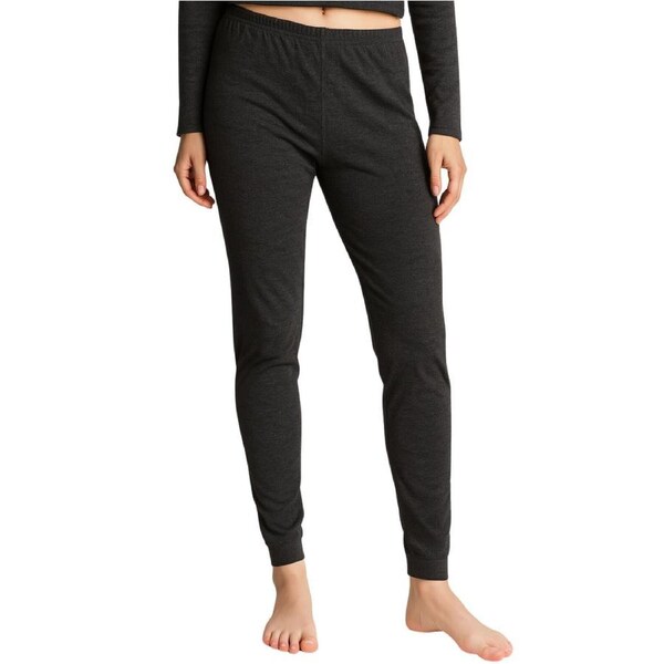 Womens Merino Wool Long Janes Thermal Underwear Layer Thermals Leggings Pants Black / 14-16