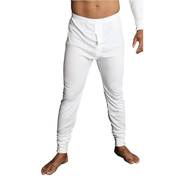 Mens Merino Wool Blend Long John Thermal Pants Underwear Thermals Warm Winter Beige / XXL