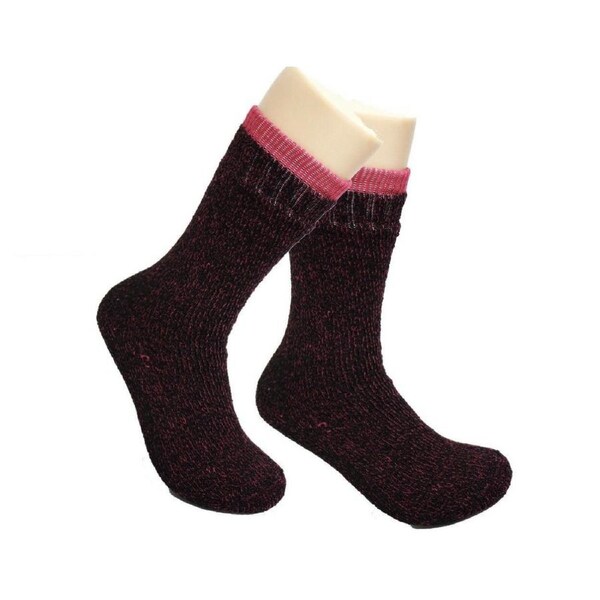 1 Pair Womens THERMAL HEATED SOCKS Warm Winter Comfort Work Sox Ski Ladies Assorted / UK 9-11 (EU 37-42)