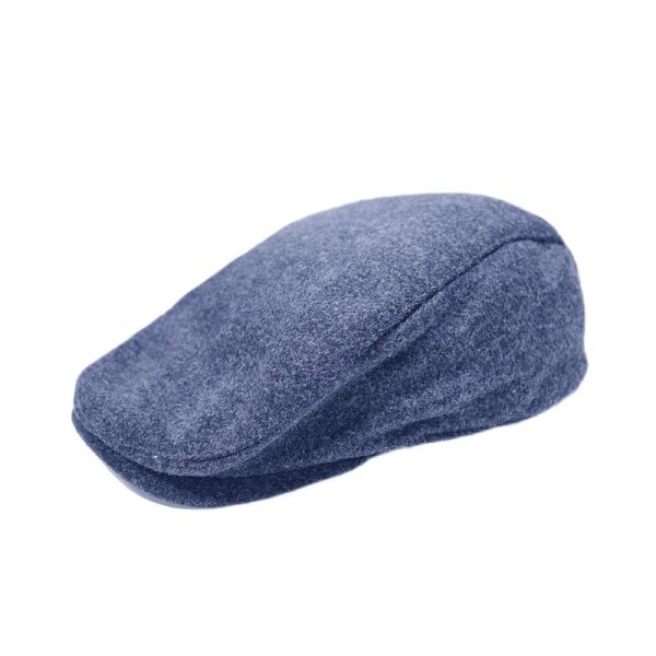 DENTS Wool Peaked Flat Ivy Cap Driving sboy Elastic Back Cabbie 71-0023 Navy / L/XL
