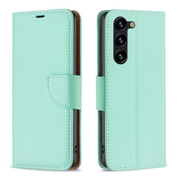 For Samsung Galaxy S24+ Plus Case, Lychee Folio Wallet PU Leather Cover, Kickstand, Green
