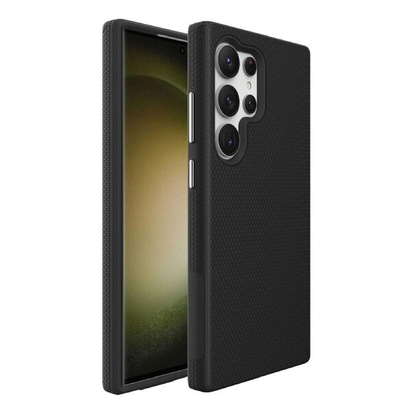 For Samsung Galaxy S24 Ultra Case Armour Protective Strong Cover Black