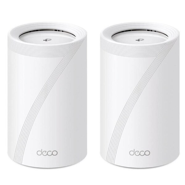TP-Link Deco Deco BE65(2-pack) BE11000 Whole Home Mesh Wi-Fi 7 System (WIFI7) 574 Mbps at 2.4 GHz + 4320 Mbps at 5 GHz + 5760 Mbps at 6 GHz