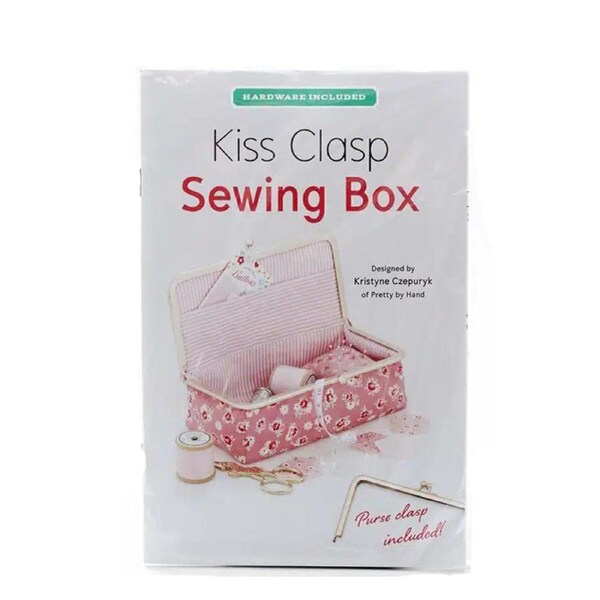 Kiss Clasp Sewing Box Kit and Pattern Including Hardware