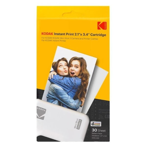 Kodak Instant 2.1'X3.4' Camera Cartridge 30 Sheets