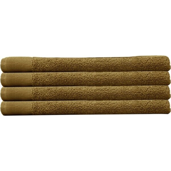 4pc Bambury Home Living Ultra soft Elvire Hand Towel Tobacco 40cm x 60cm