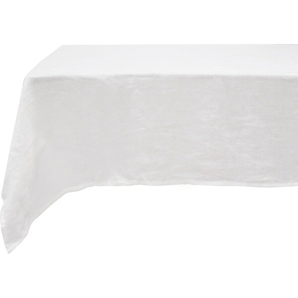 Bambury Tableware/Dinnerware Linen Tablecloth 150x275cm Ivory Home Decor