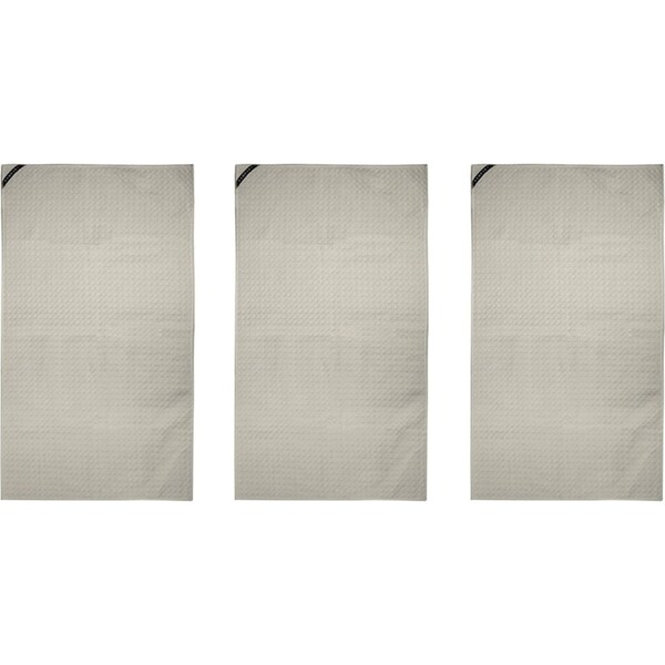 3x Bambury Matrix Workout Microfibre Gym Towel Small Stone 40 x 70cm Knitted