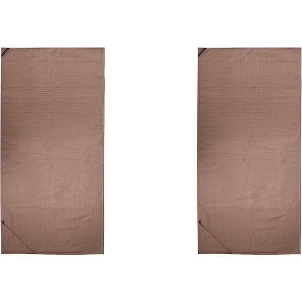 2x Bambury Matrix Workout Microfibre Gym Towel Large Woodrose 60 x 120cm Knitted