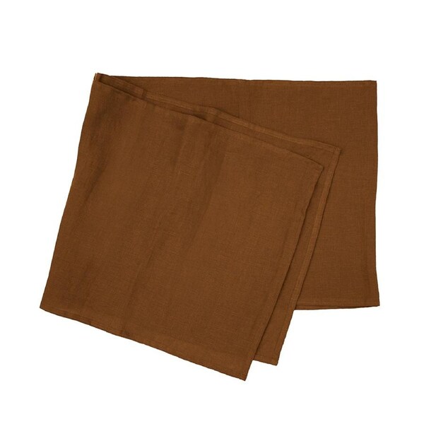 Bambury Tableware/Dinnerware Linen Table Runner 35x180cm Hazel Home Decor