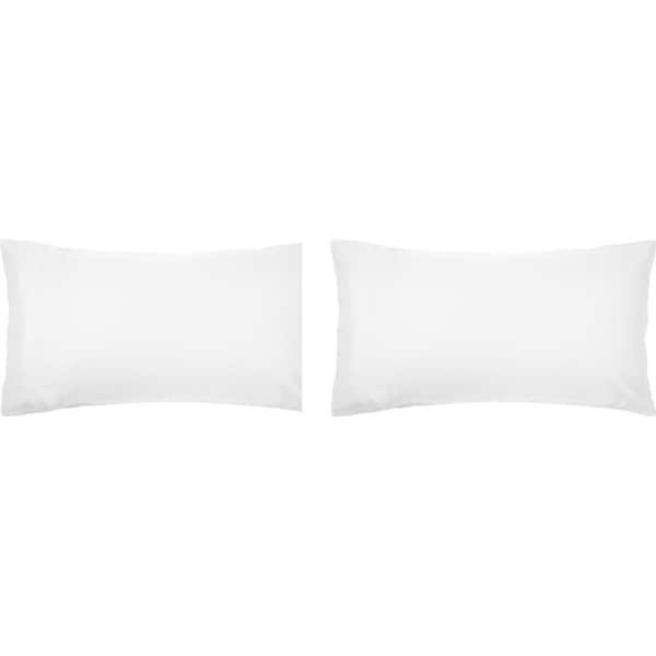 2x Bambury Home Living Decorative King Chateau Pillowcase White 52 x 95cm