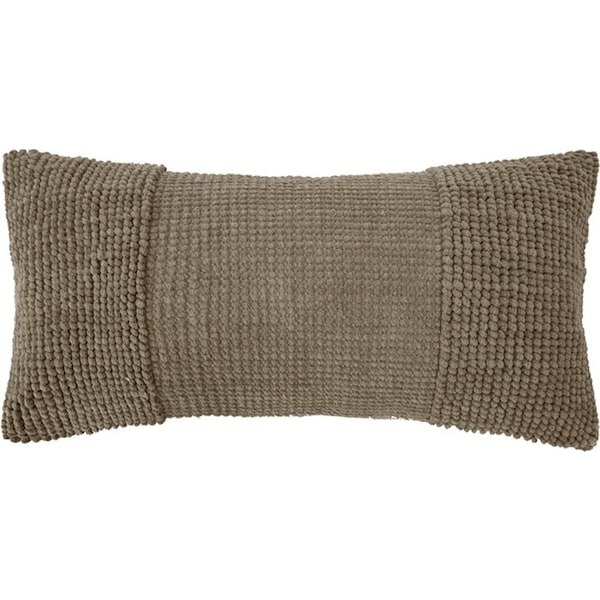 Bambury Decorative Rhodes Rectangle Cushion Almond Cotton Woven Home Decor