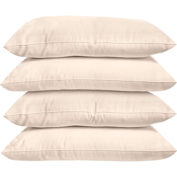 Bambury Home Plain Dyed Standard Pillowcase Sand 48 x 74cm
