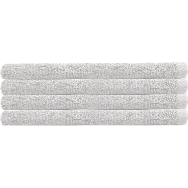 4pc Bambury Home Living soft Chateau Hand Towel 40x70cm White 40 x 70cm
