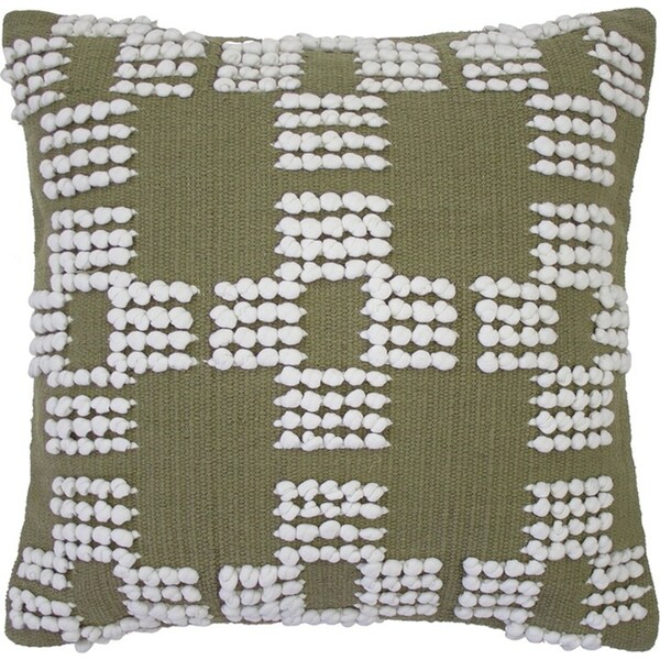 Bambury Home Decor Decorative Hastings Cushion 50x50cm Olive Cotton Woven