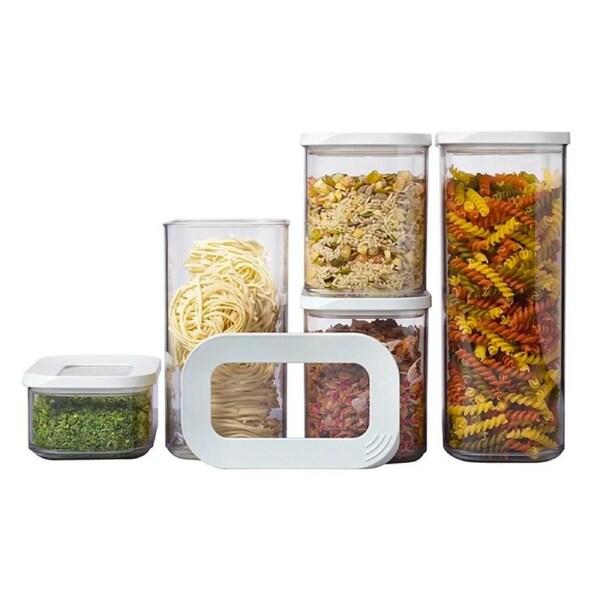 Mepal Modula Rectangular 5 Piece Starter Set Storage Box Set 5pc - White