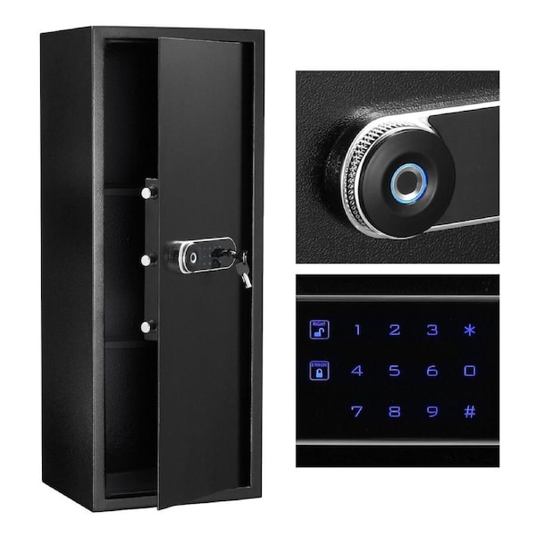 Security Box Digital Safe Electronic 80L Key Lock Fingerprint Steel Money Jewellery Cash Deposit Password Home Office