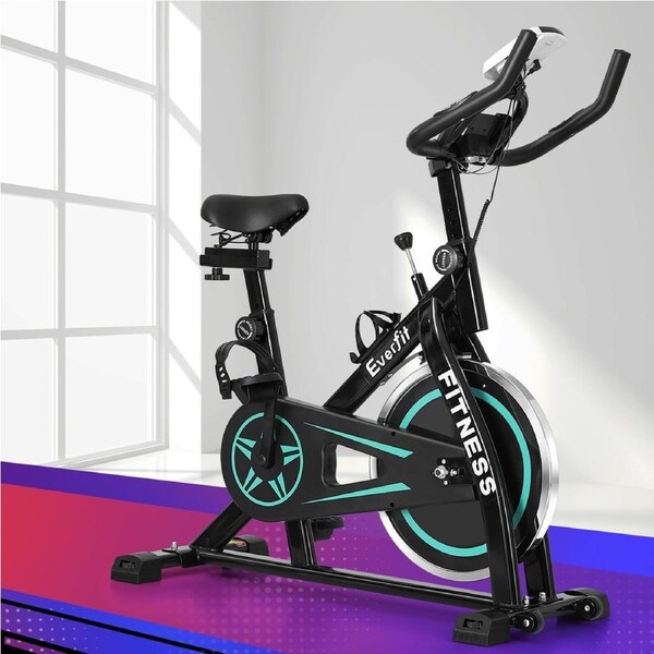Everfit'spin Bike Exercise Bike 10kg Flywheel Fitness Home Gym 150kg capacity