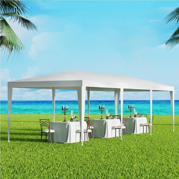 3x9m Gazebo InstaHut Wedding Party Marquee Tent Outdoor Event Camping Canopy Shade White