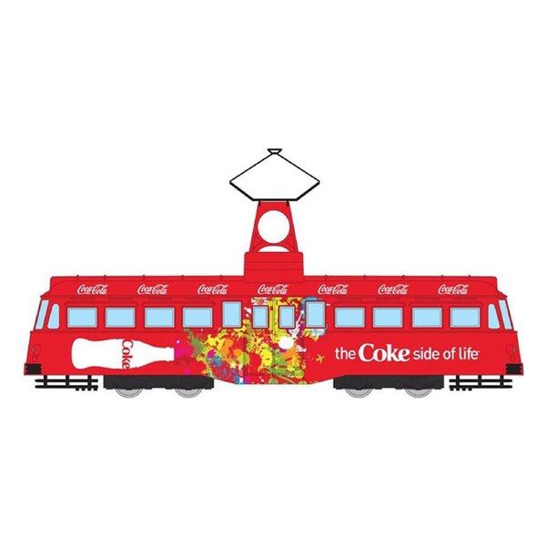 Corgi 1:76 Scale Coca-Cola Single Decker Tram Coke Side Of Life Diecast Model Car