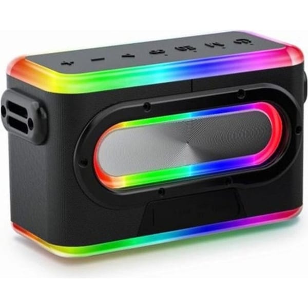 Urban KBox Portable Bluetooth 20.5cm Party Audio Speaker w/ Microphone Black